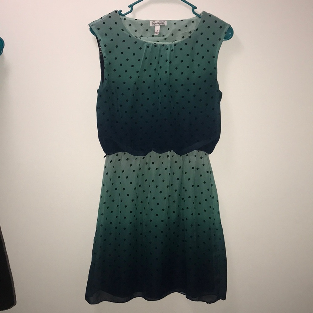 Ombré polka dot dress